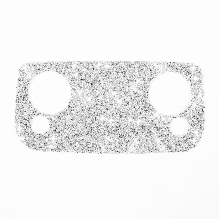 2pcs Car Reading Light Diamond Decoration Sticker, Left Hand Drive