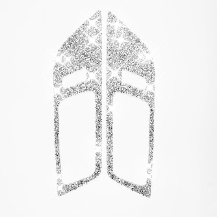 Car Door Inner Handle Panel Diamond Decoration Sticker, Left and Right Drive