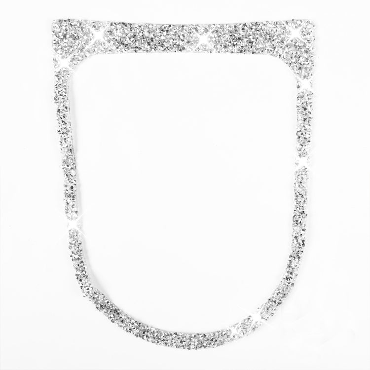 Car Gear Shift Outer Ring Diamond Decoration Sticker, Left and Right Drive