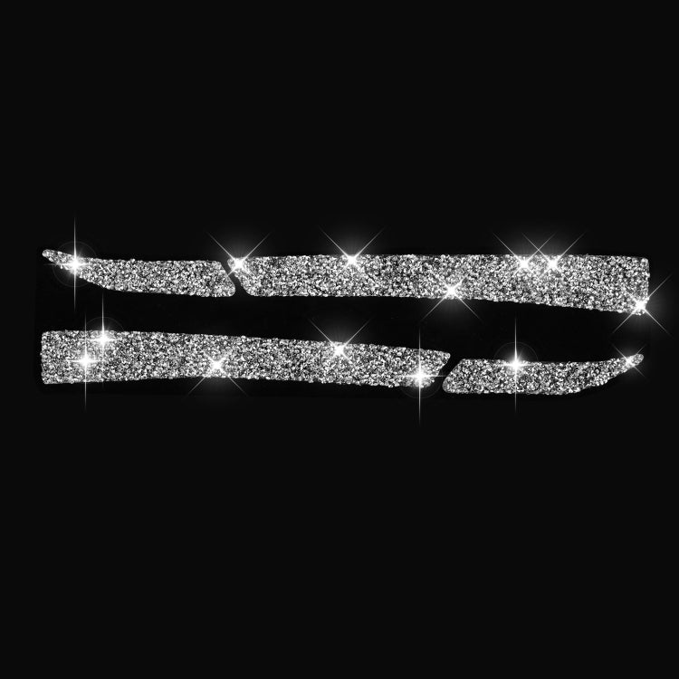 4pcs Car Rearview Mirror Diamond Decoration Sticker, Left and Right Drive