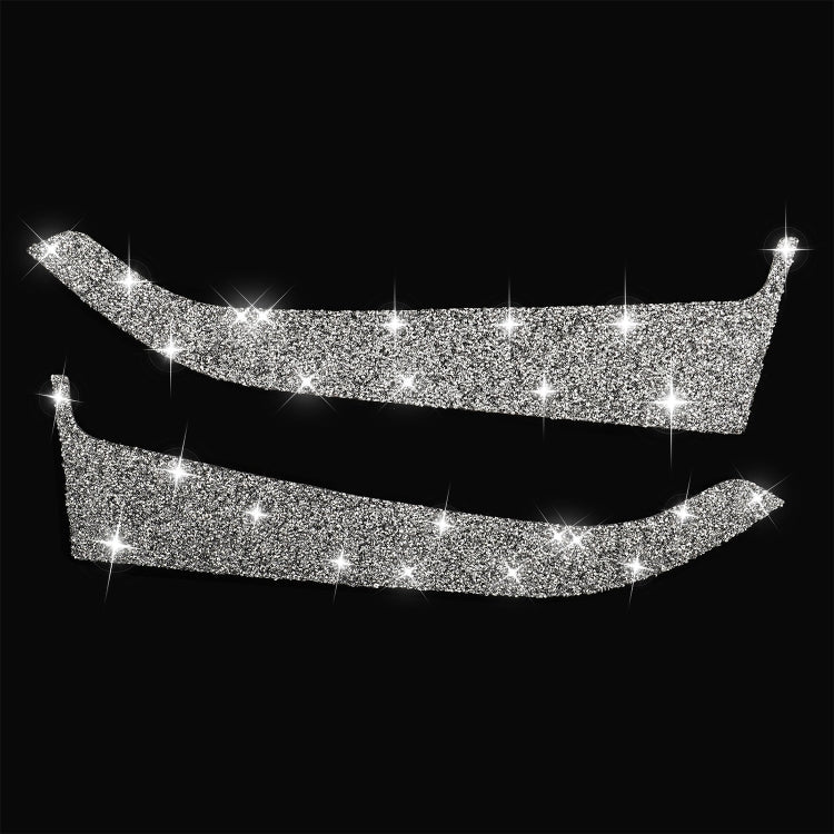 Car Front Door Panel Diamond Decoration Sticker, Left and Right Drive