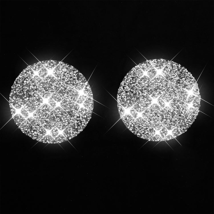 Car Water Cup Holder Base Diamond Decoration Sticker, Left and Right Drive