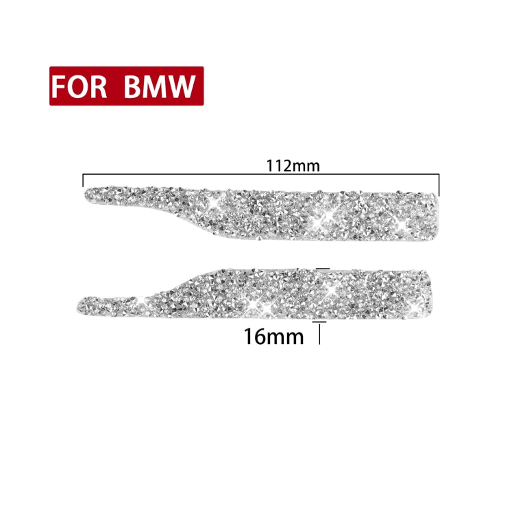 Car Rearview Mirror Anti-collision Strip Diamond Decoration Sticker, Left and Right Drive