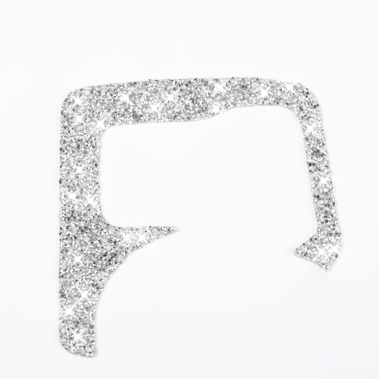 Car Central Control Heating Button Outer Frame Diamond Decoration Sticker, Left and Right Drive