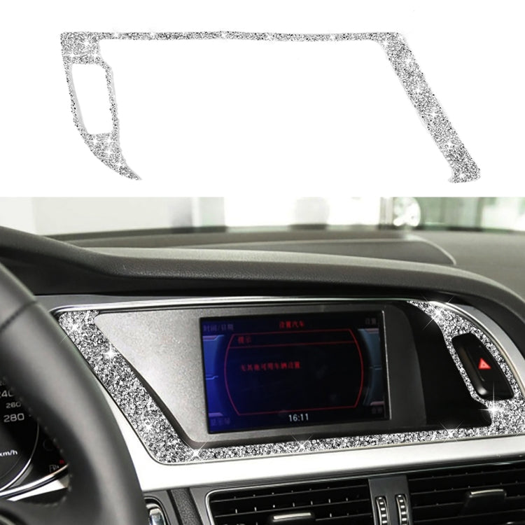For Audi A4 / A5 / Q5 Car Navigation Outer Frame Diamond Decoration Sticker