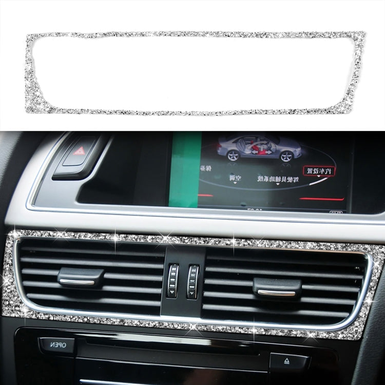 For Audi A4 / A5 / Q5 Car Air Conditioning Air Outlet Frame Diamond Decoration Sticker