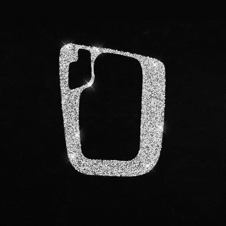 Car Gear Panel Frame Diamond Decoration Sticker, Left Drive