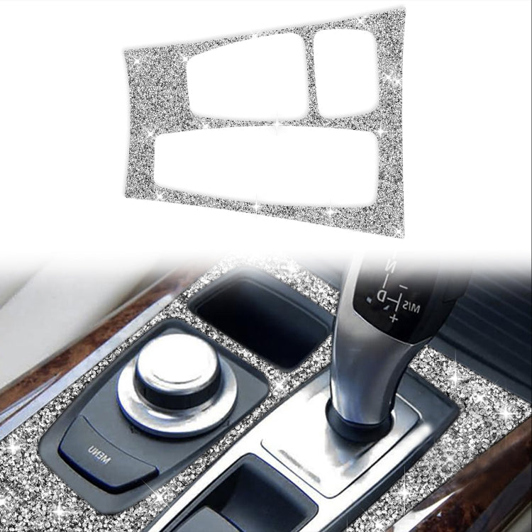 For BMW X5 E70 2008-2013 / X6 E71 2009-2014 Car Gear Panel Diamond Decoration Sticker