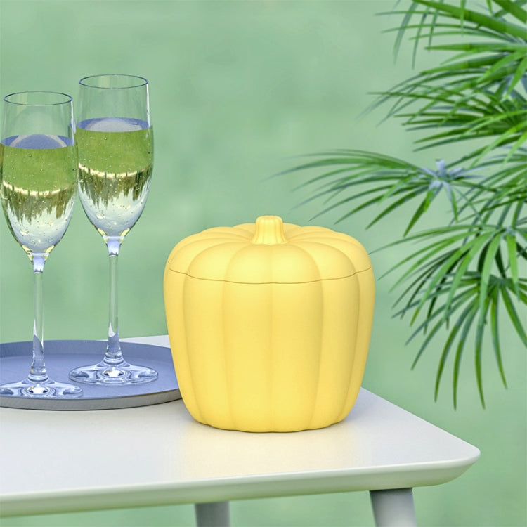 Silicone Pumpkin Double Ice Bucket with Lid