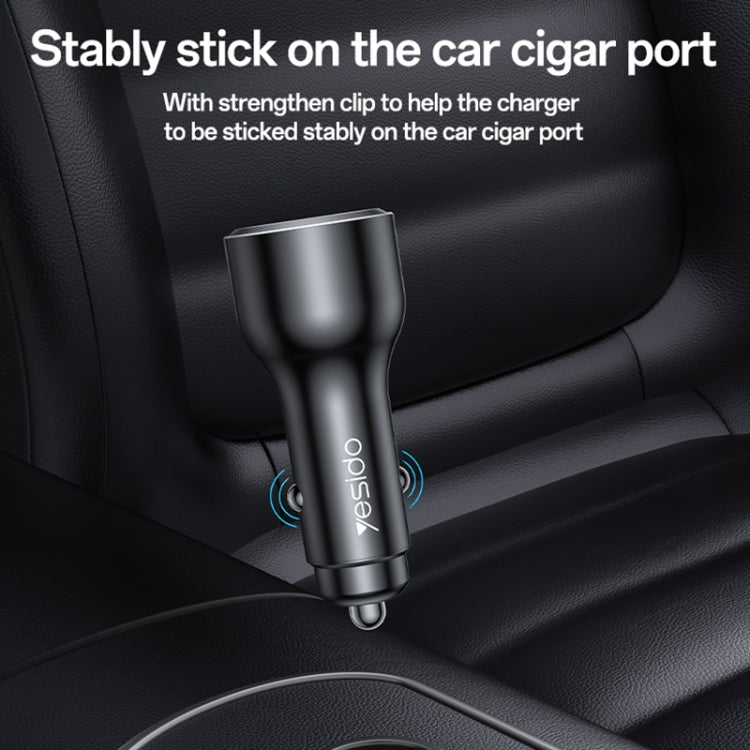 Yesido Y65 PD100W Type-C + QC18W USB Super Fast Car Charger
