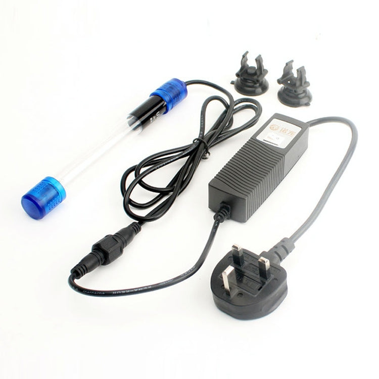 7W UV Four-core Ultraviolet Algae Disinfection Fish Tank Lamp, UK Plug