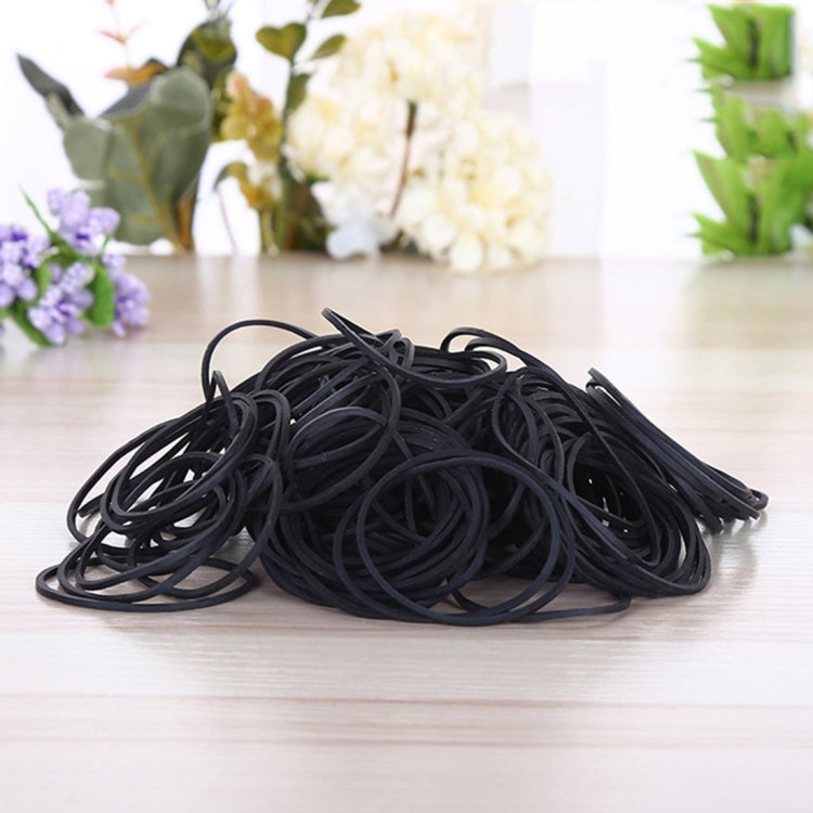 Black Rubber Band Paper Bills Dollars Money Elastic Stretchable Bands, 1KG Per Bag