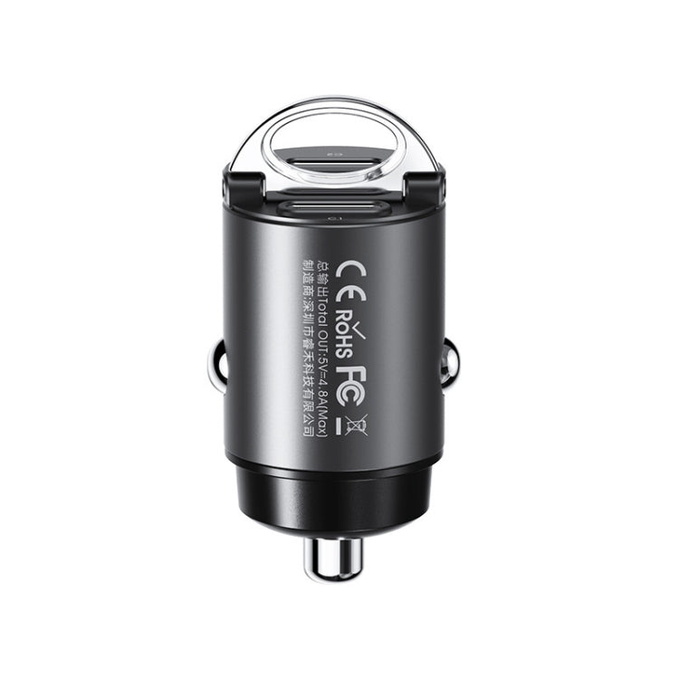 REMAX RCC332 Tanya Pro Series 2 in 1 Car 30W PD Fast Charger, RCC332 (Black), RCC332 (Grey)