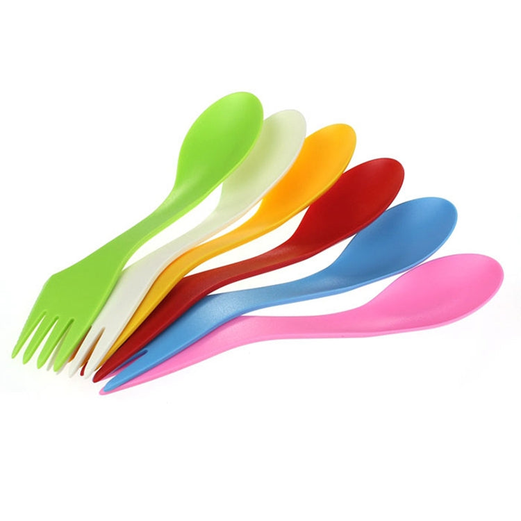 6 in 1 Set Colorful ABS Knife / Fork / Spoon Set