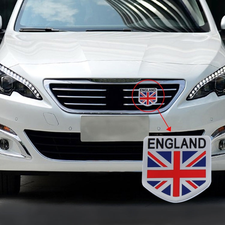 MZ Universal Aluminum Alloy Car Front Grille, Germany National Flag, French National Flag, England National Flag, China National Flag