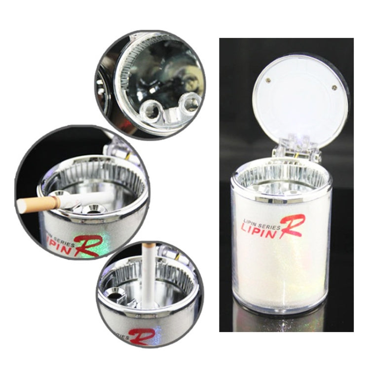 Illuminated 7-Colour LED Car Ashtray - Stylish Cigarette Holder for Your Vehicle