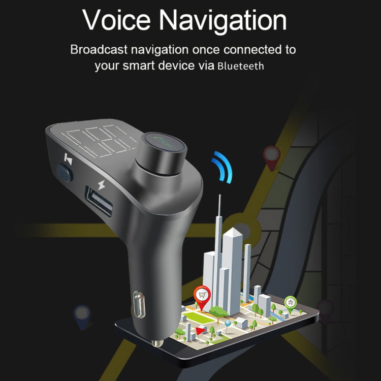 T15 Car MP3 Player Bluetooth FM Transmitter 5.0 Card Charger Phone Handsfree, T15