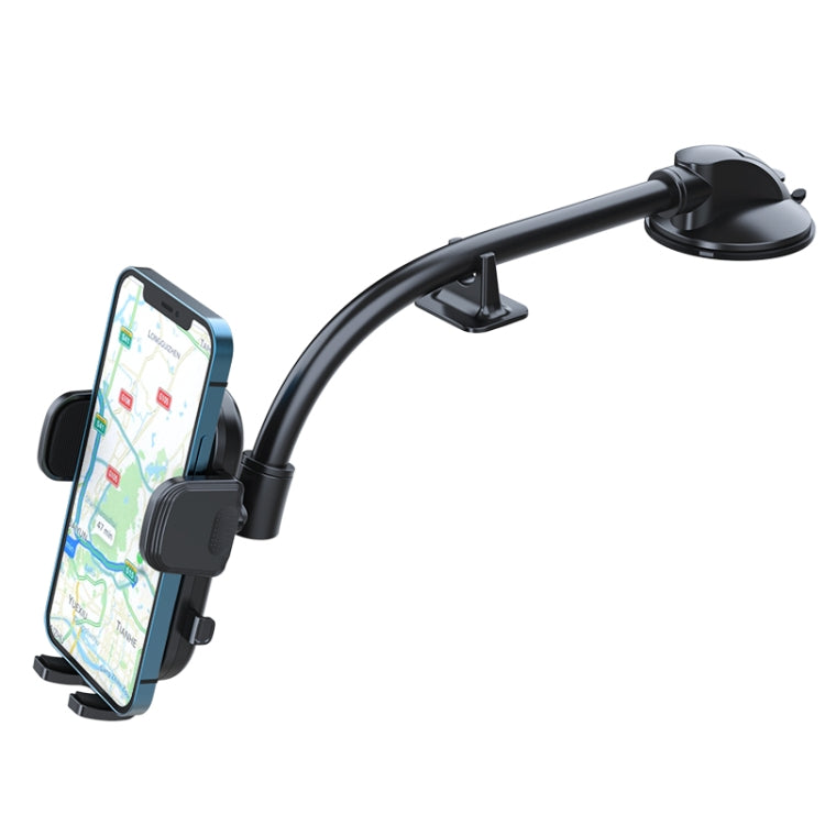 Versatile A190+X51 Car Phone Holder with Bendable Long Arm for Dashboard and Windshield