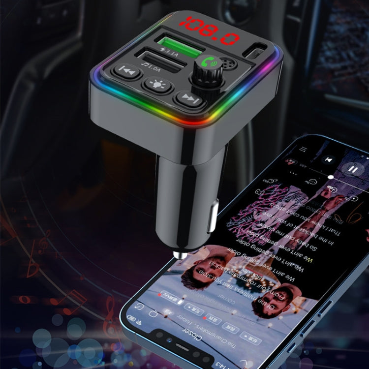 F19 Fast Charging Dual USB Blue Tooth Transmisor Car Mp3 Player, F19