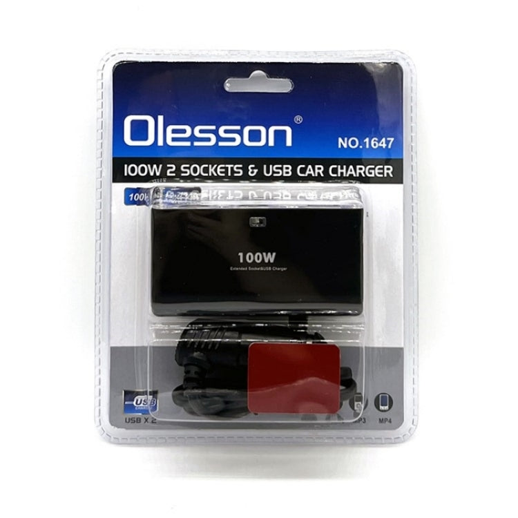 Dual USB Phone Charging Adapter Car Charger 2 Cigarette Lighter Sockets, Dual USB