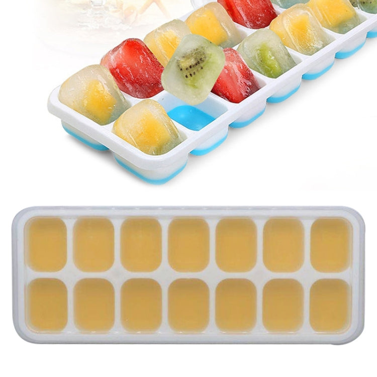 14 Grid Silicone Ice Grid Household Square Ice Grid Silicone Mold With Lid