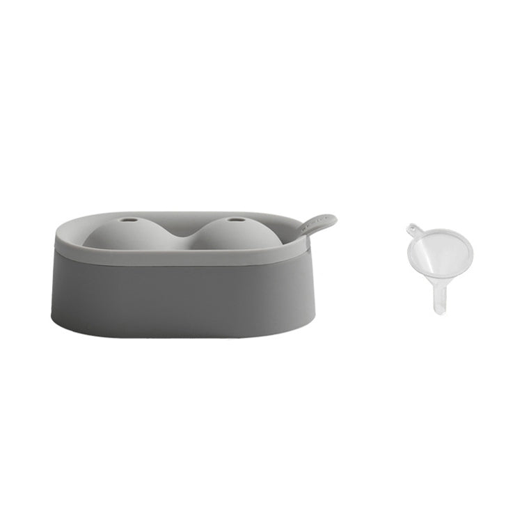 Ice Ball Mold Food Grade Silicone Ice Grid Double Ball Ice Making Mold