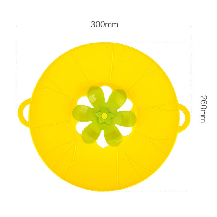 Silicone Flower Shape Anti-overflow Pot Lid Fresh-keeping Lid Rotatable Lid