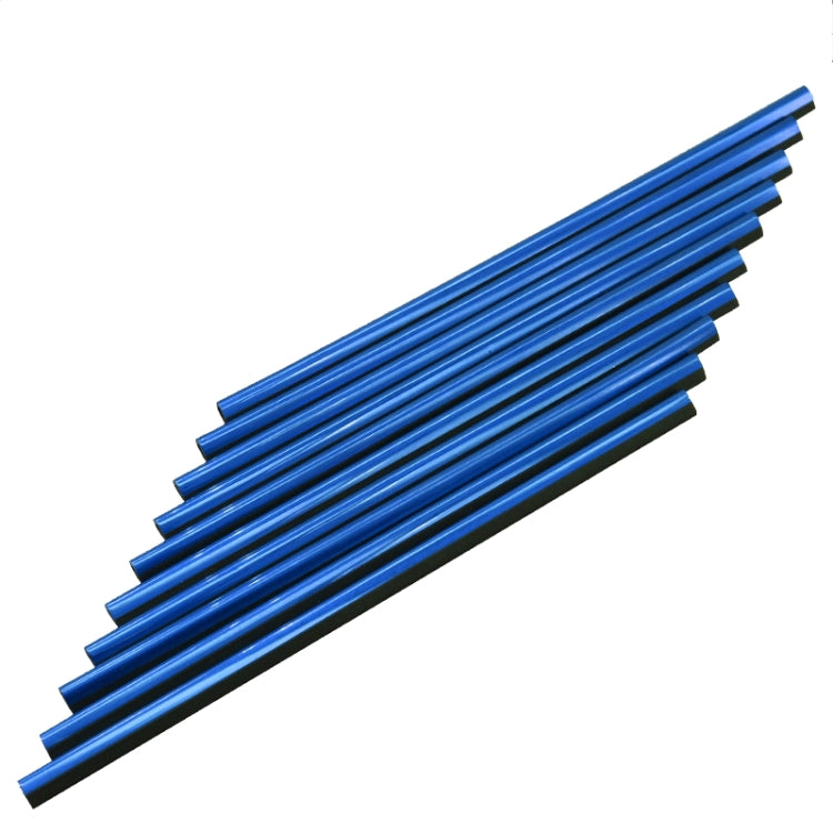 10-Piece Car Interior Chrome-Plated Air Vent Moulding Decorative Strips - U-Shaped Clips in Vibrant Colours