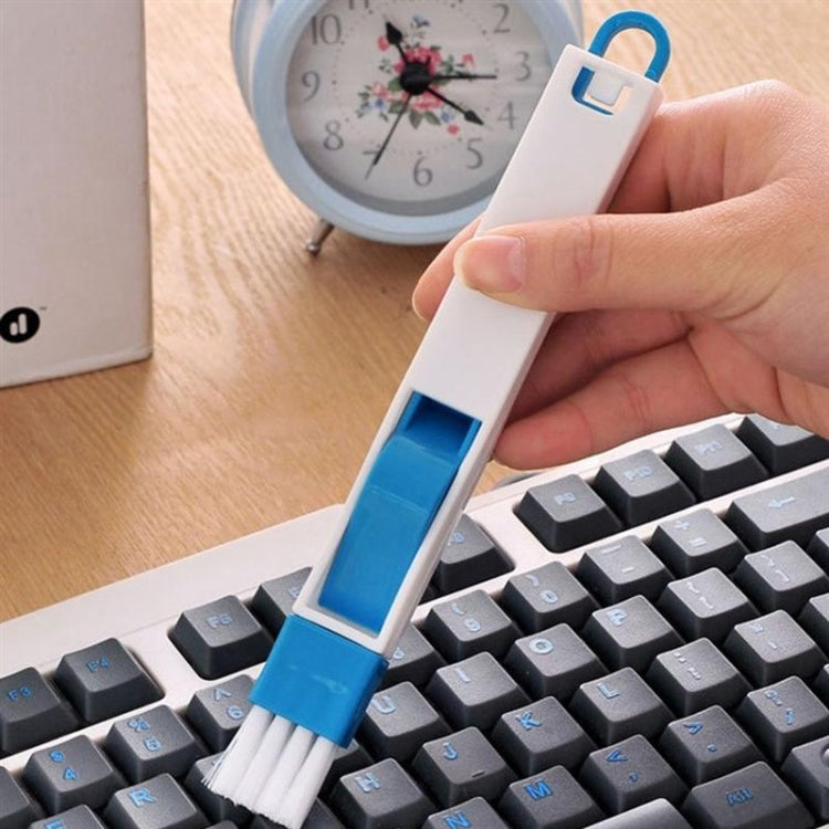 2 PCS Mini Cleaning Brush with Detachable Dustpan for Window Groove Keyboard Corner Crannies