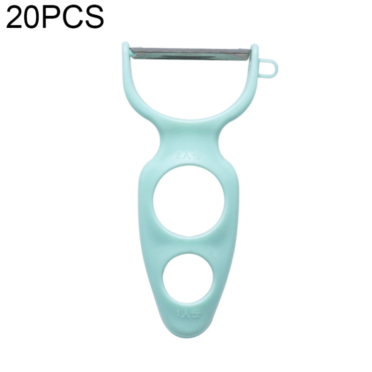 20 PCS Creative Stainless Steel Scraping Peeling Multi-function Vegetable and Fruit Peeler