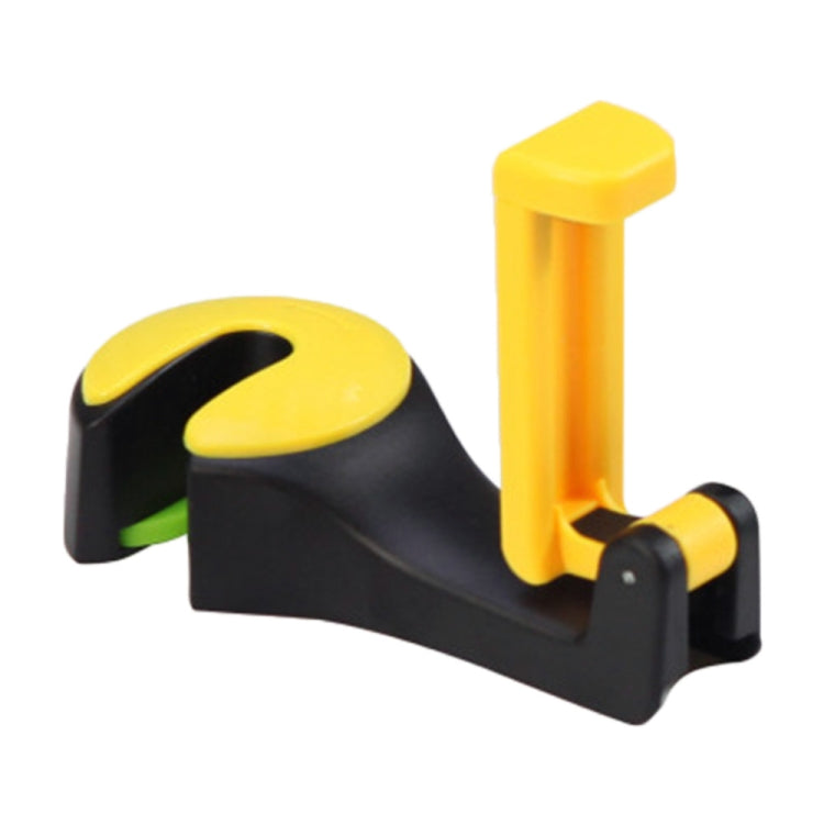 Easy Install Universal Car Headrest Hook Max 5kg Vehicle Back Seat Hanger with Phone Holder, With Phone Holder(Black), With Phone Holder(Beige), With Phone Holder(Yellow)