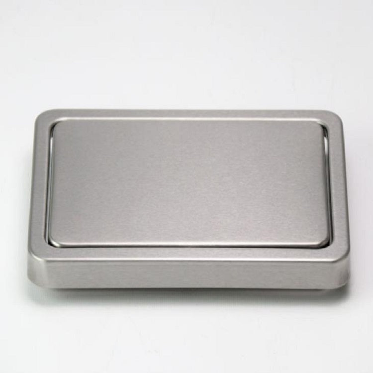 Embedded Type Stainless Steel Swing Cover Flip Kitchen Countertop Trash Can Lid Cap