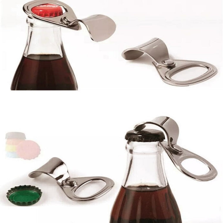 2 PCS Personalized Easy Pull Ring Portable Bottle Opener Small Gift Keychain Pendant, Easy Pull Ring Shape
