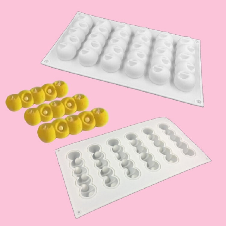 6 Concave Ball Strip Cake Mold DIY Baking Dessert Mold