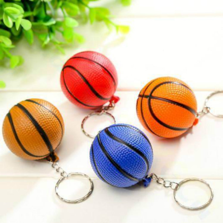 5 Pack Miniature Basketball Keychains - Fun PU Car Accessories in Assorted Colours