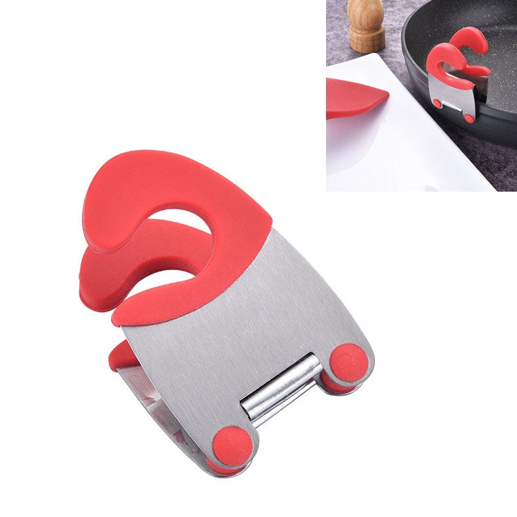 Stainless Steel Plastic Pan Edge Clamp Anti-Scald Rubber Bracket Kitchen Gadgets