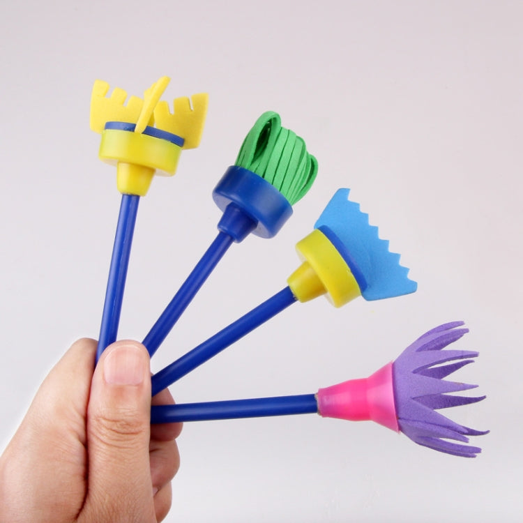 Sponge Painting Brush Children Art Seal Tool, Random Color Delivery