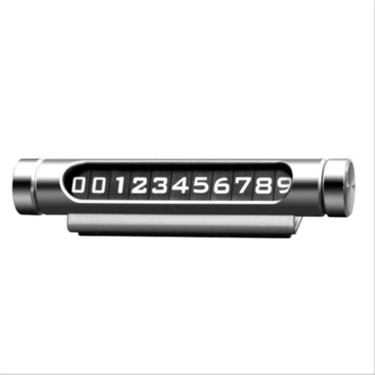 Rotating Luminous Car Parking Card with Magnetic Design and Phone Number Display