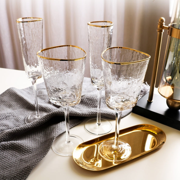 Hammered Phnom Penh Crystal Glass Goblet Wine Glass Glass Wine Glass