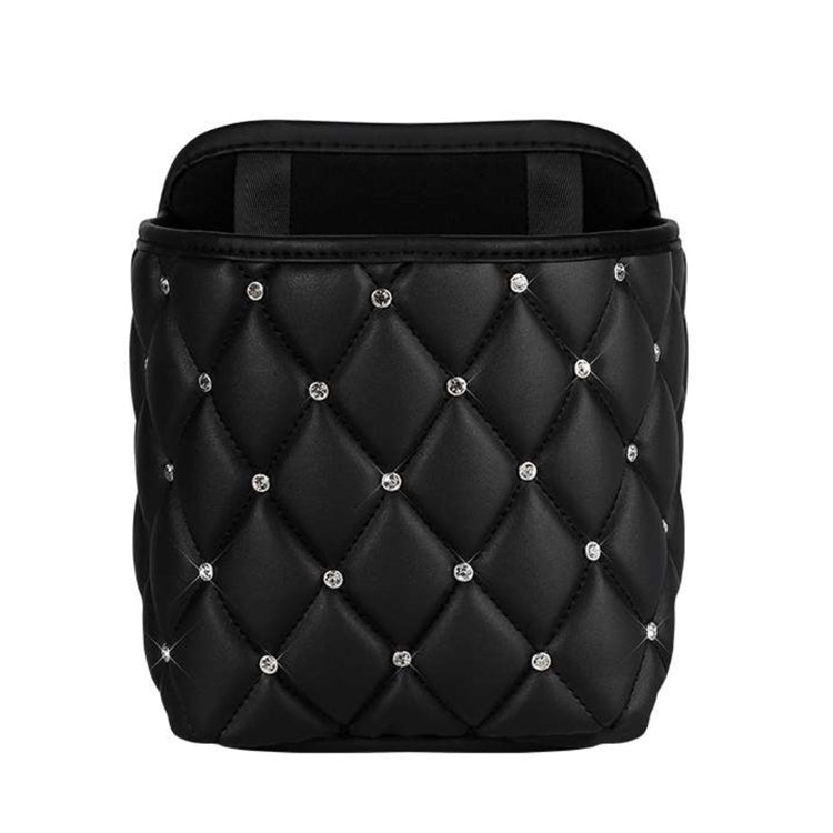 Diamond-Studded Car Seat Back Organiser - Stylish Multi-Function Storage Net Bag