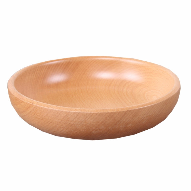 Round Fruit Plate Salad Bowl Thick Wood Dried Fruit Plate Fruit Sushi Plate