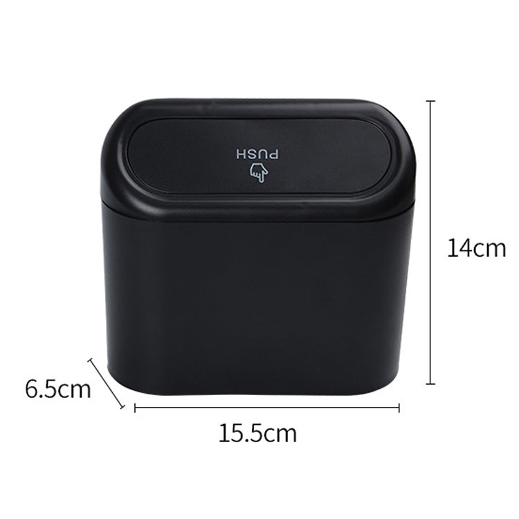 Spacious Car Bin with Flip Lid - Eco-Friendly Interior Waste Container