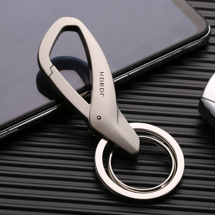JOBON ZB-197 Stylish Zinc Alloy Car Keychain with Double Ring Design