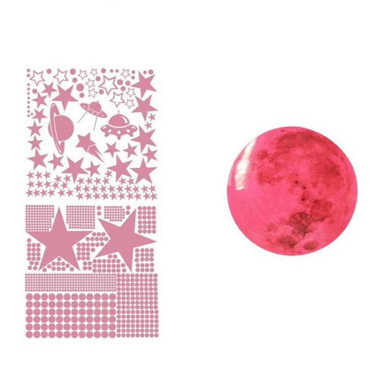 AFG3387 Moon Star Spaceship Luminous Wall Sticker, Specification: 930PCS Blue