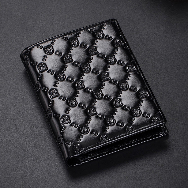 BUFF CAPTAIN 0204 Men Leather Horizontal And Vertical Wallet First-Layer Cowhide Anti-Theft Brush Card Clamp