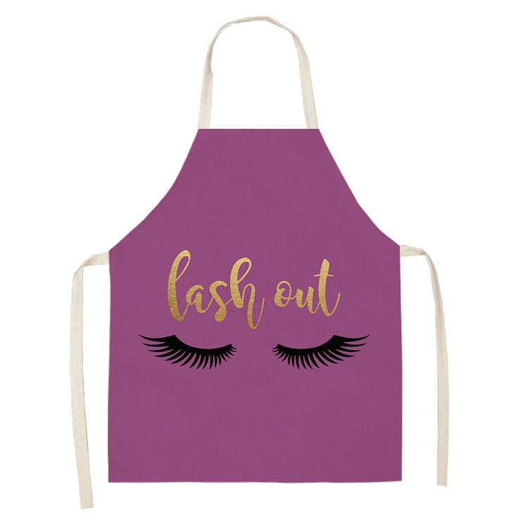 2 PCS Kitchen Linen Heart-Shaped Letters Fashion Sleeveless Apron, 45x56 cm
