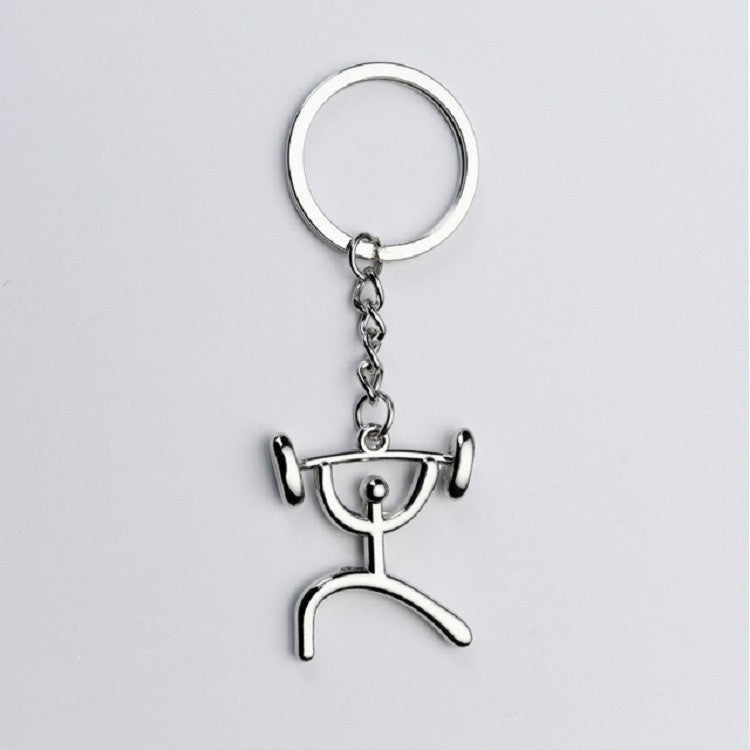 Sporty Metal Keychain Set - 3 Unique Designs for Active Lifestyles