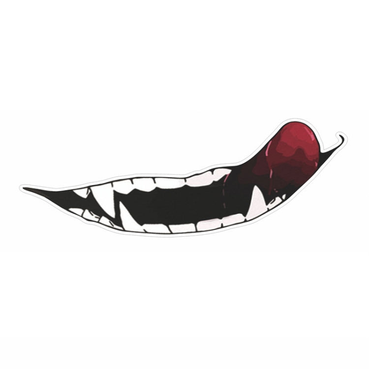 J06 Motorcycle Helmet Sticker, Small Teeth, Large Teeth, Small Tongue, Large Tongue
