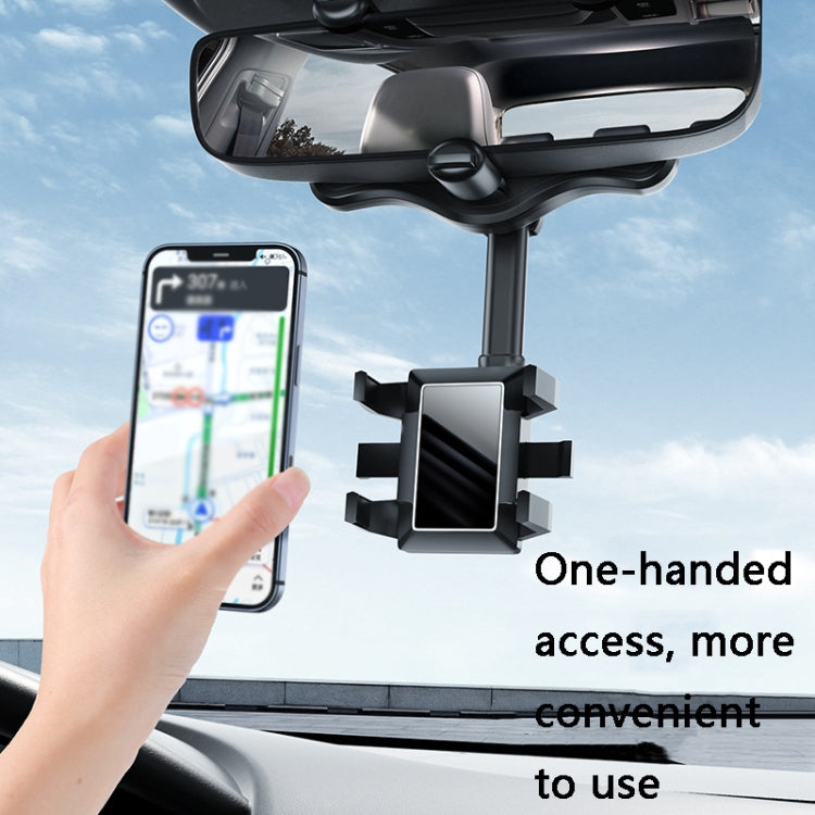 360° Adjustable Car Rear View Mirror Mobile Phone Holder