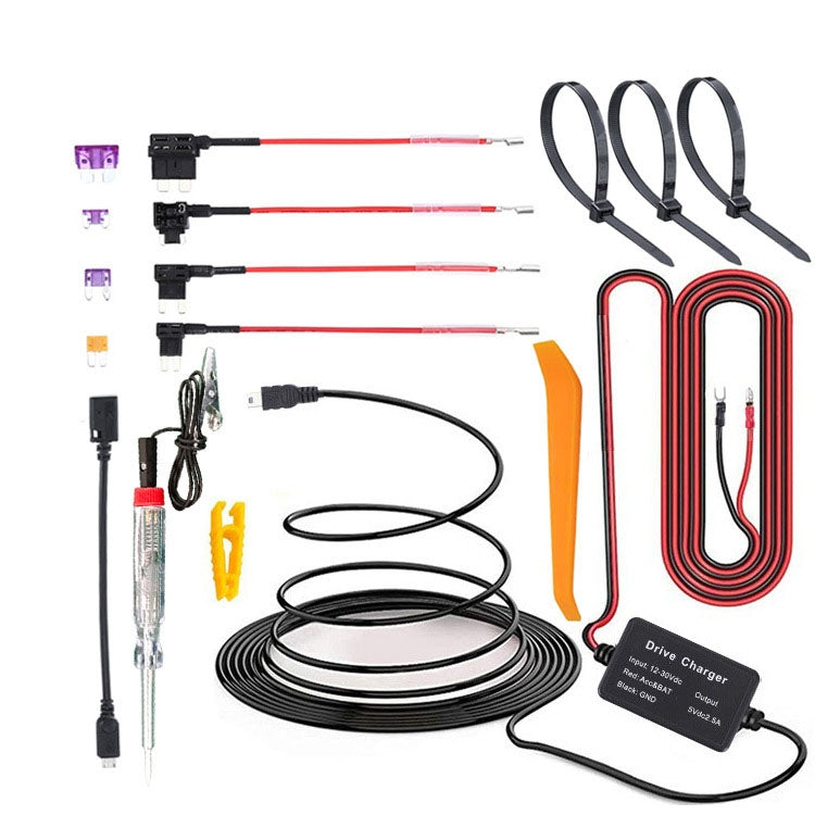 C301 12V to 5V Car ACC Takes Electricity Buck Cables, Model: MINI Straight Buck Cable + 1 x Take Appliance